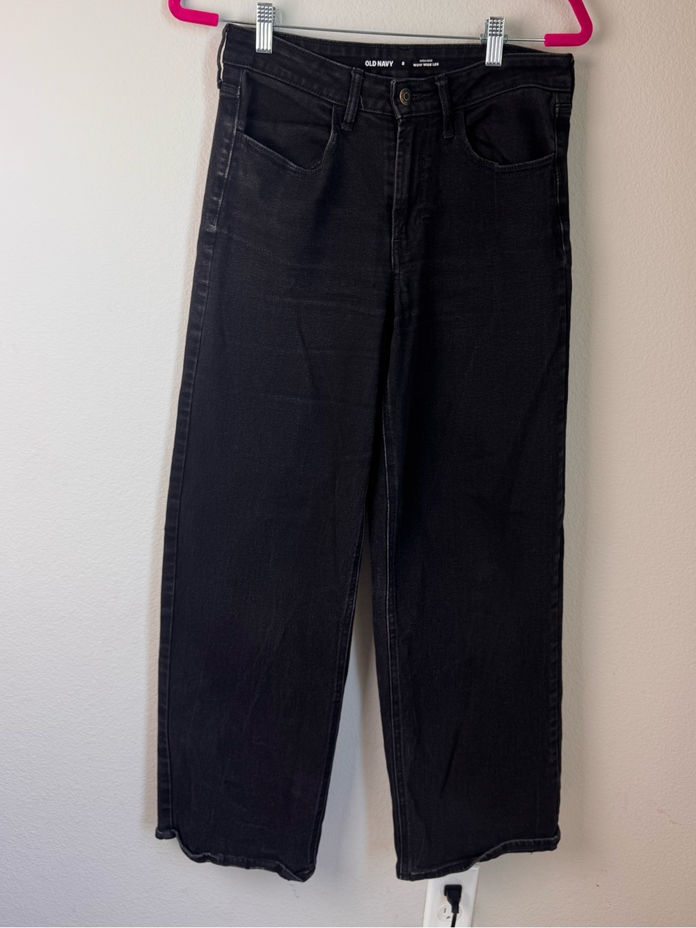 Old Navy Black high rise wide leg jeans